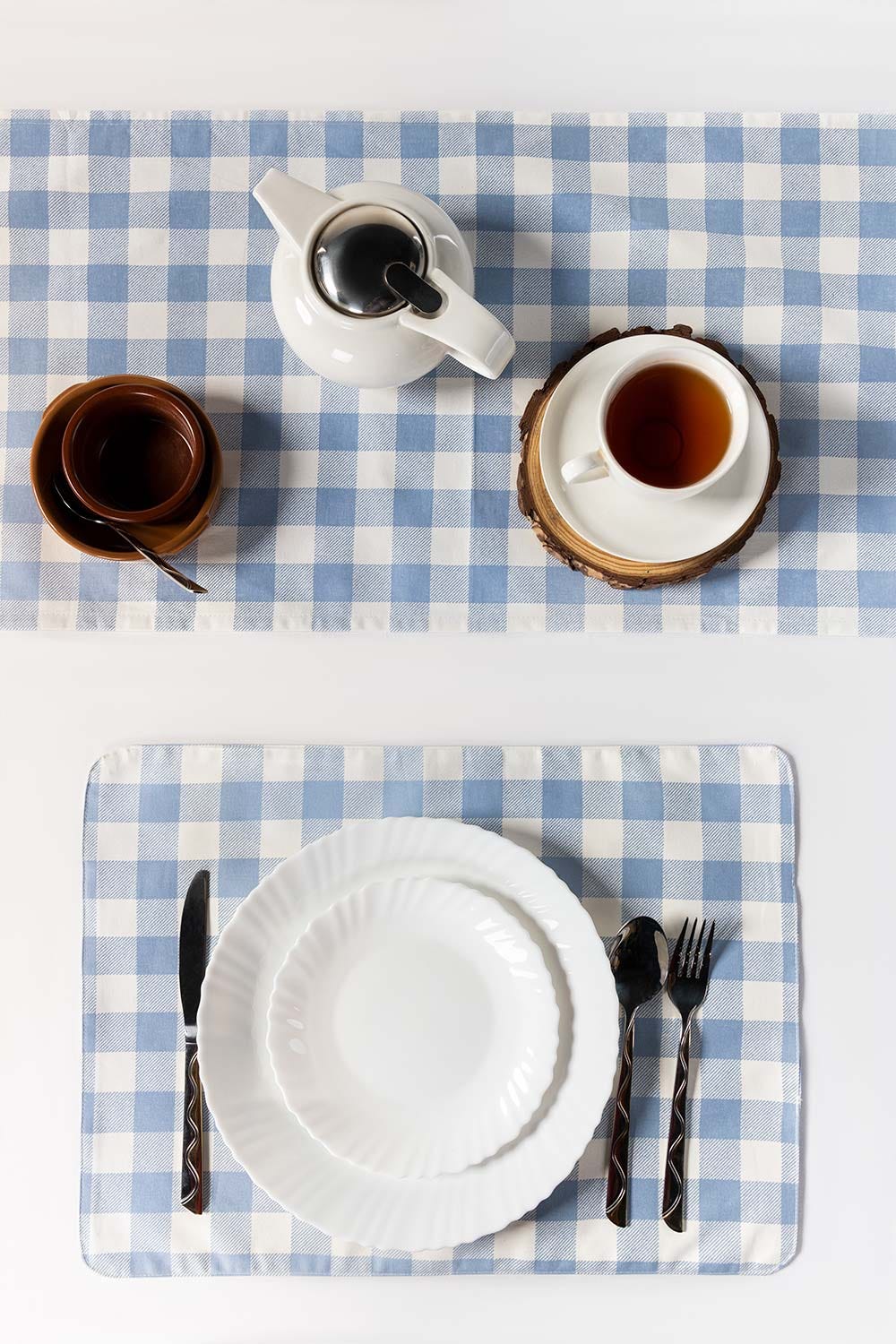 AW23-Checks Placemat and Runner Set