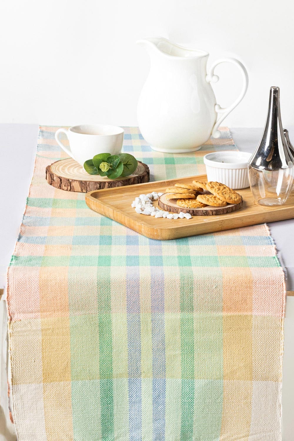 Checks Woven Table Runner