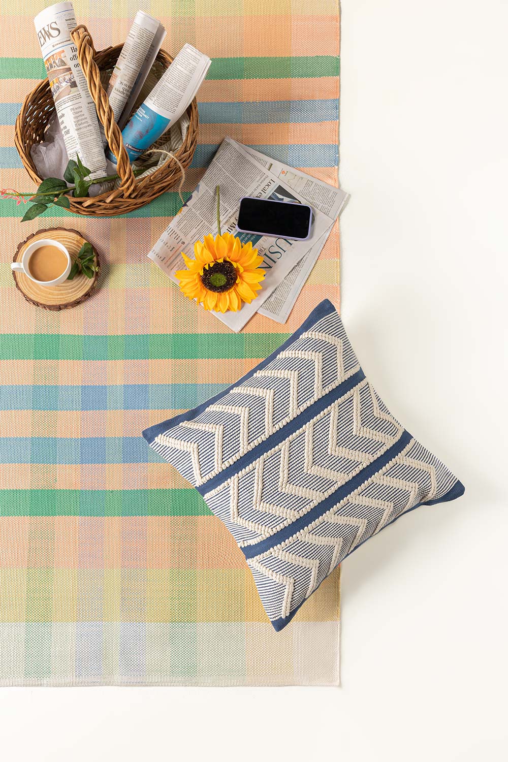 Chevron Woven Cushion Cover
