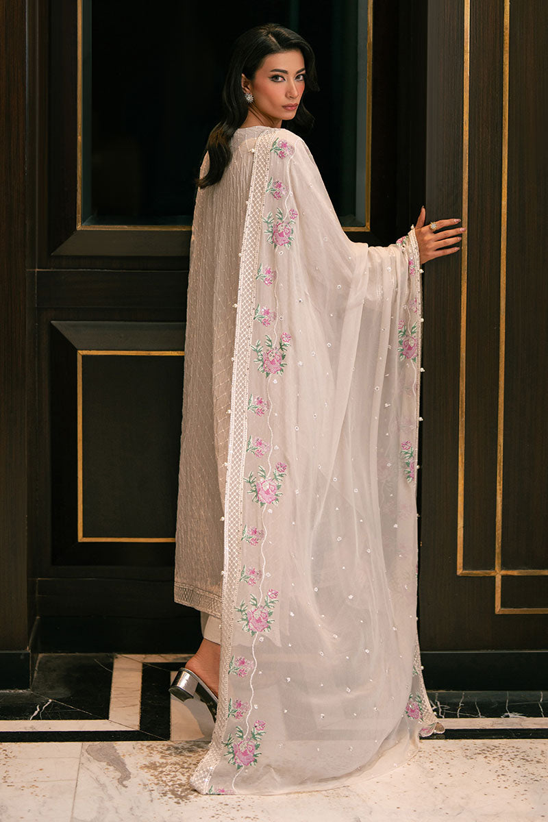 LILY BREEZE-3PC EMBROIDERED SILK SUIT