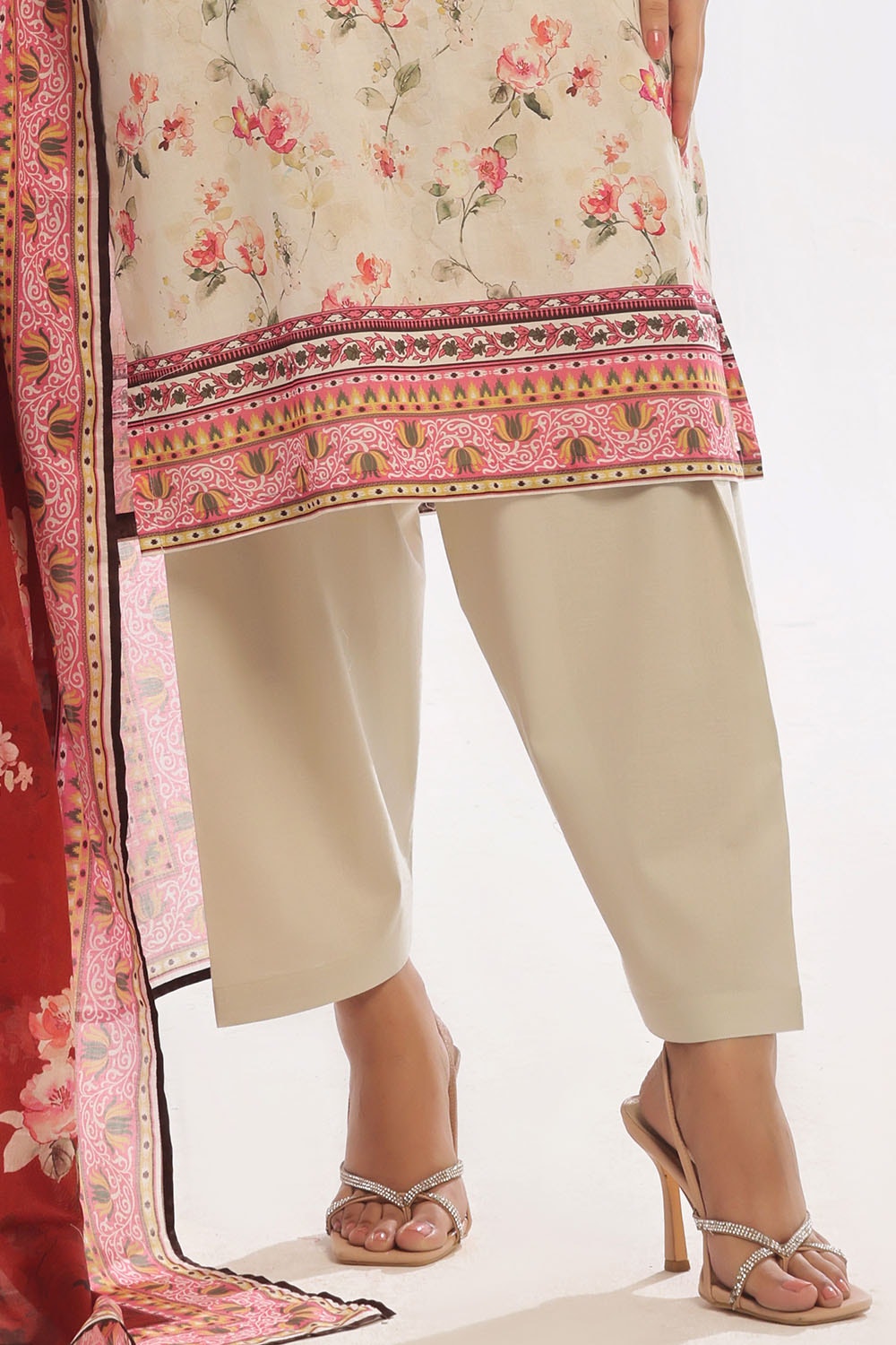 3 Piece Unstitched Printed Lawn Suit