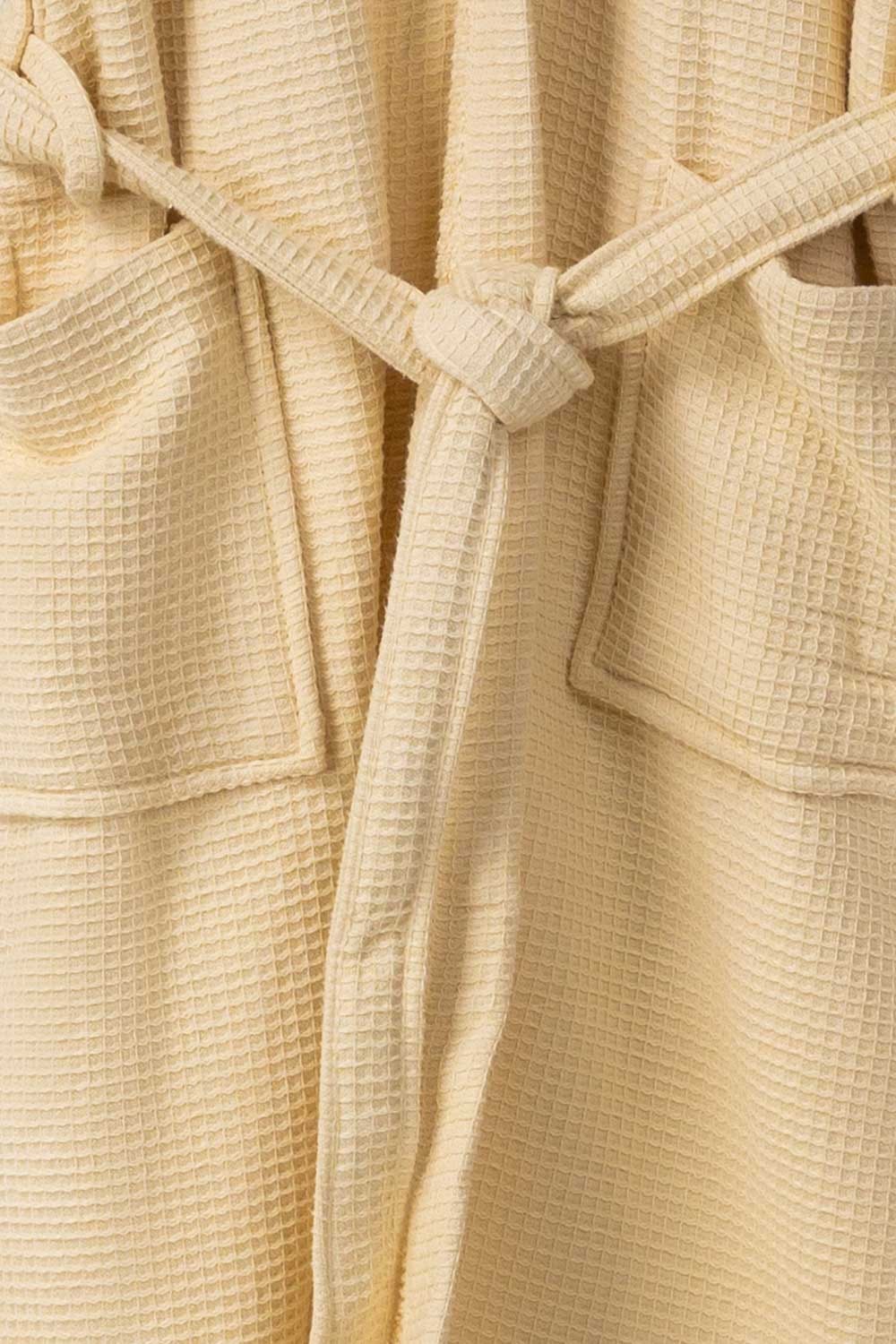 Cream Waffle Bathrobe 25