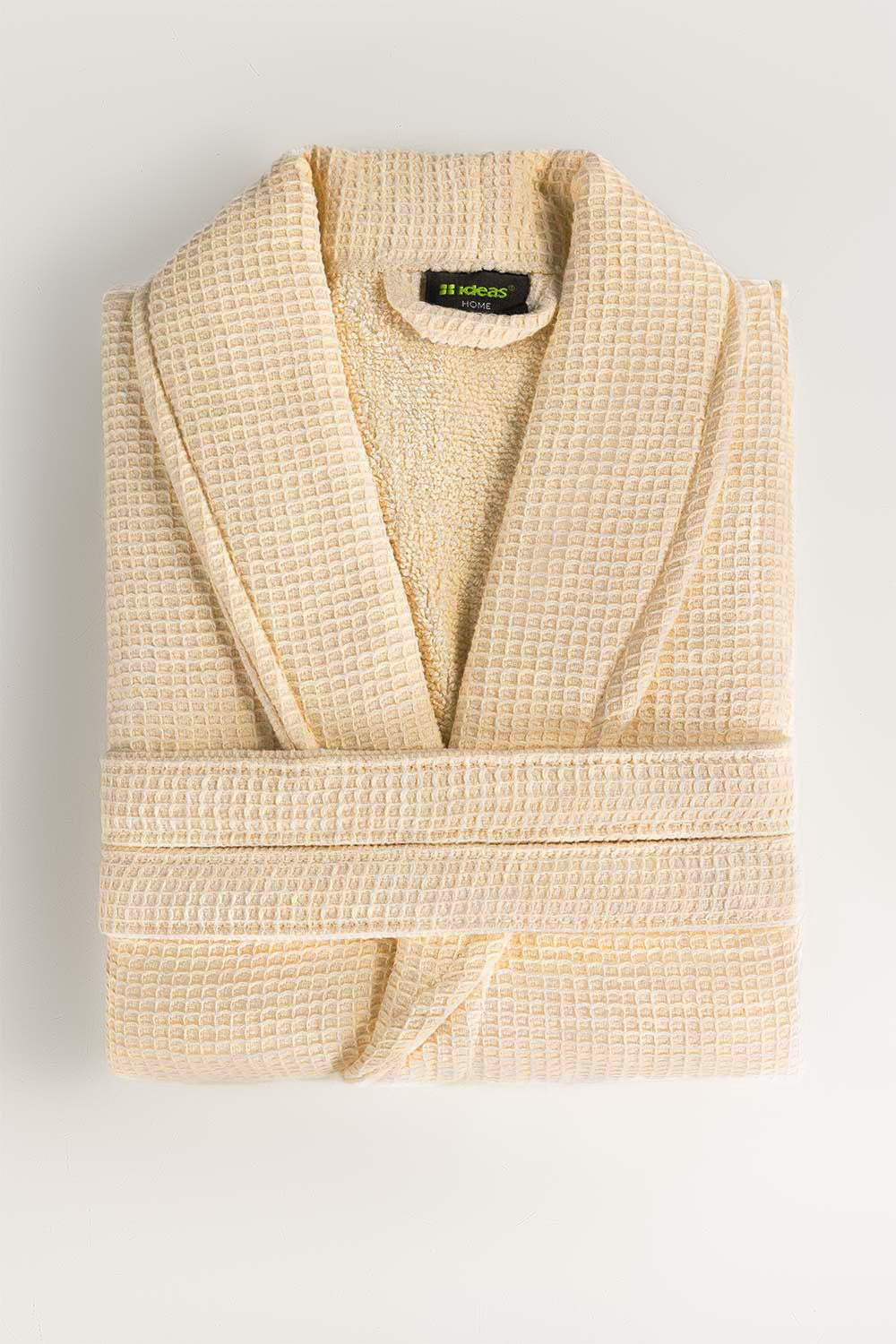 Cream Waffle Bathrobe 25