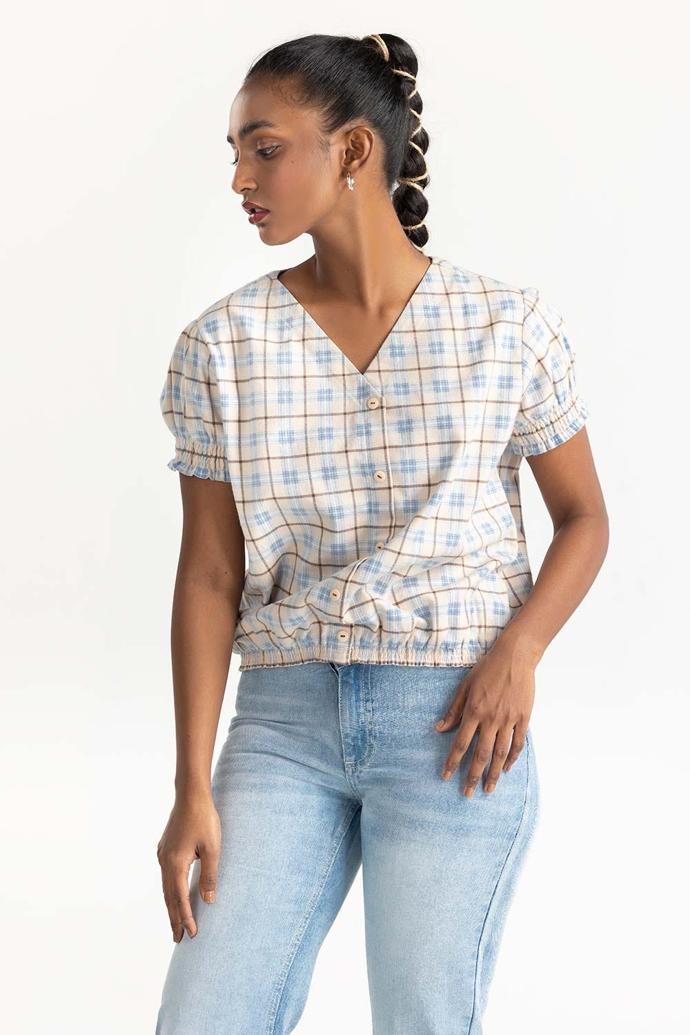 Cream Casual Shirt