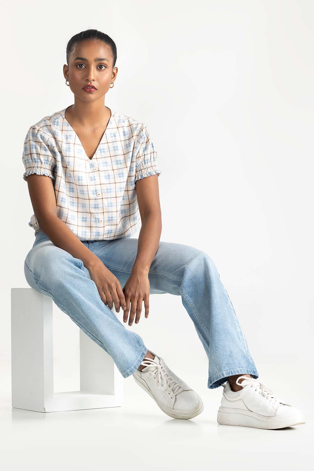 Cream Casual Shirt