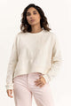 Cream Embroidered Sweatshirt