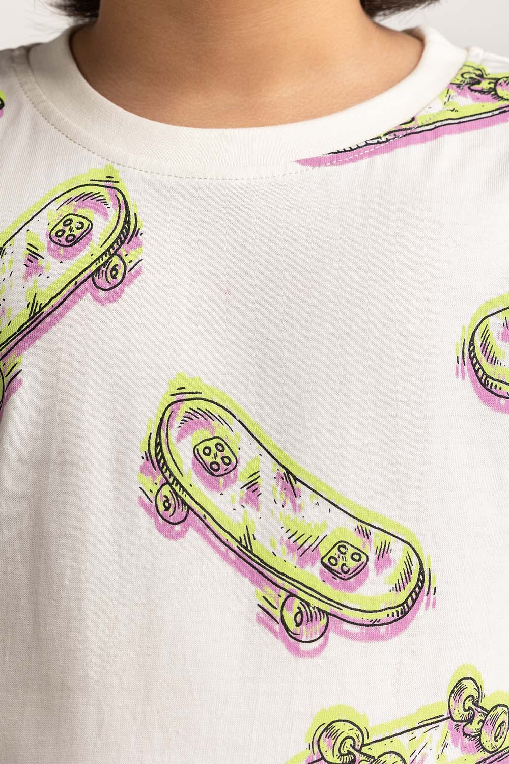 Crew Neck Graphic Tee