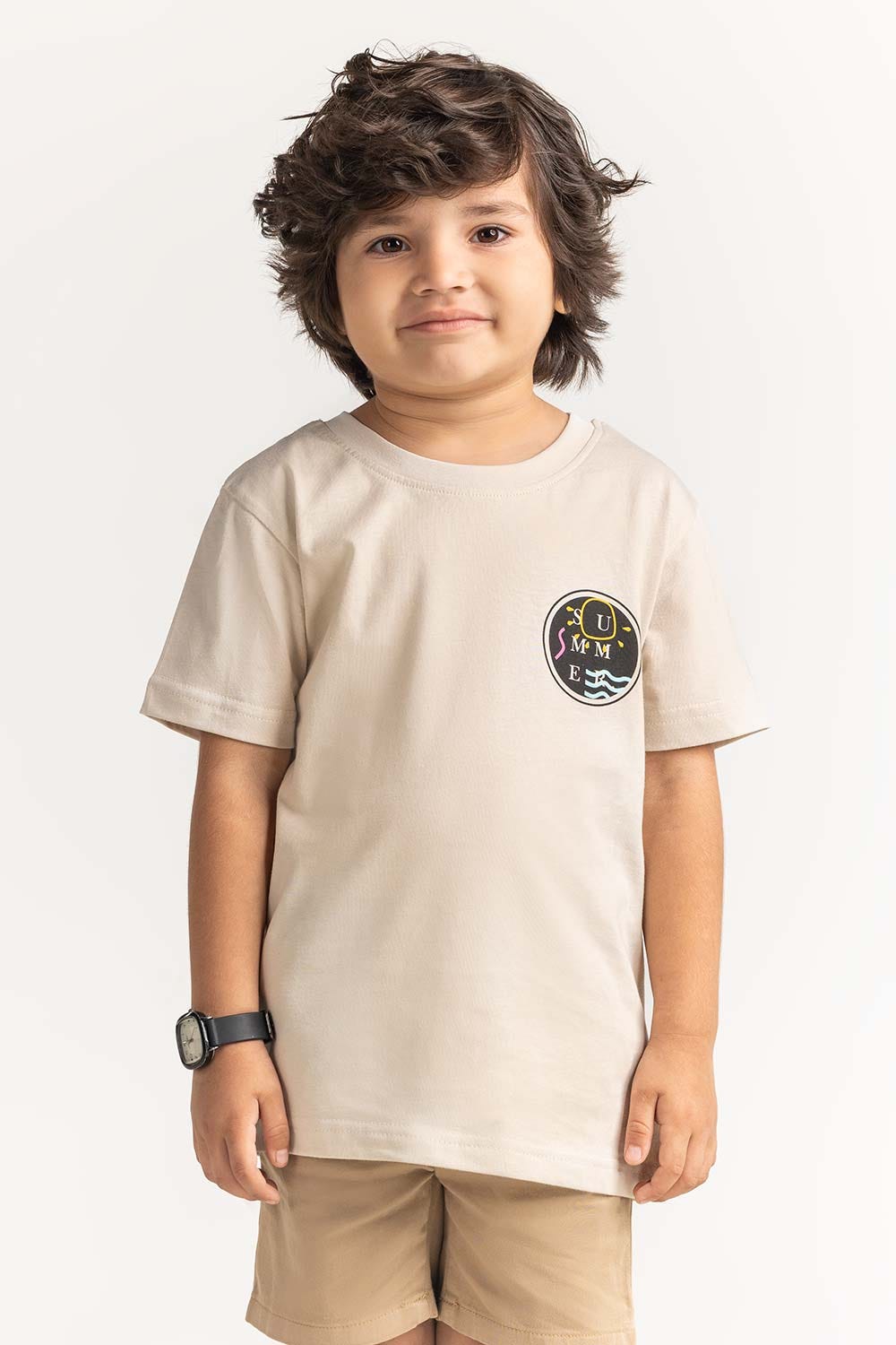 Crew Neck Graphic Tee