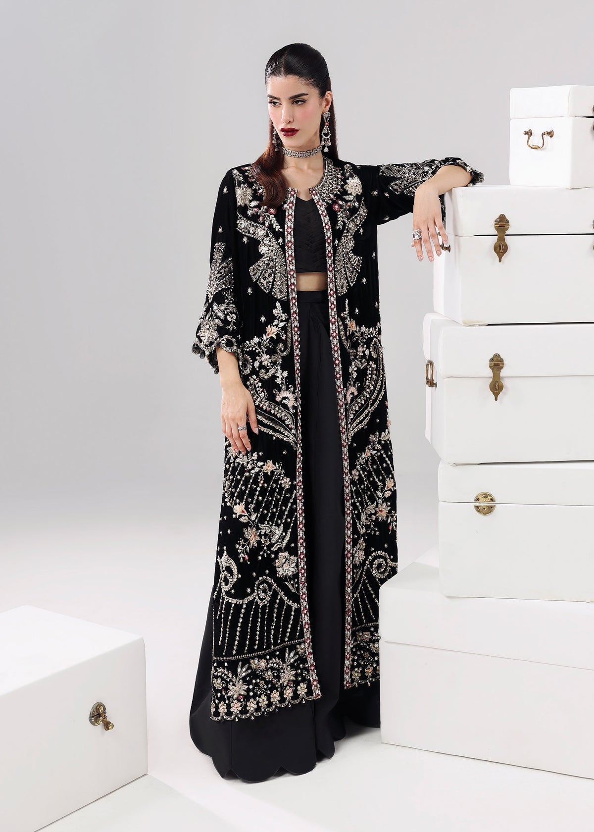 Black Swan Style — Mairaz Black Three-Piece Suit