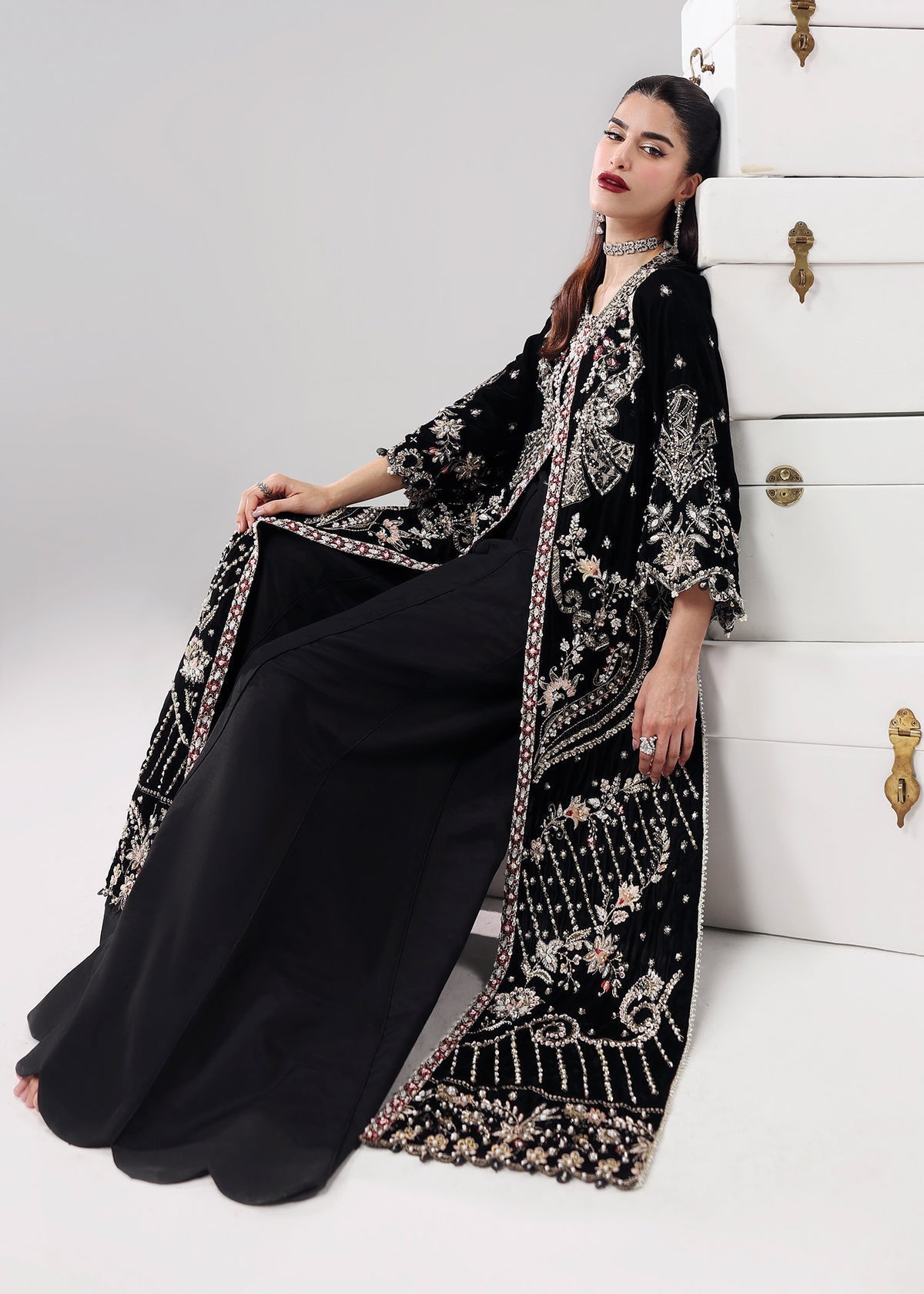 Black Swan Style — Mairaz Black Three-Piece Suit