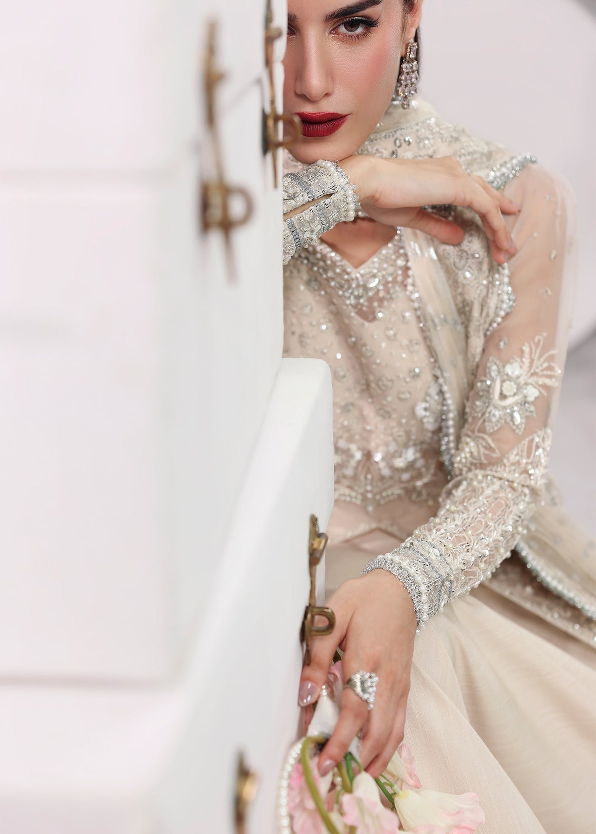 Pearl Mist Style — Mairaz Ivory Three-Piece Suit