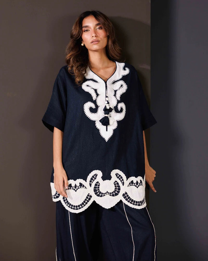 Daisy Delight Navy Blue