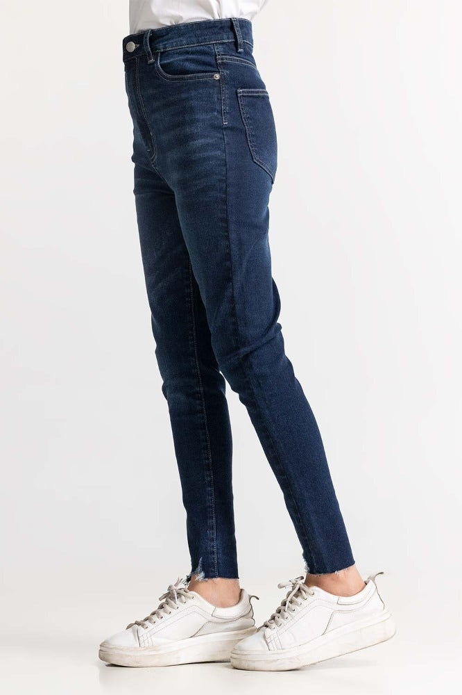 Dark Blue Basic Denim Jeans