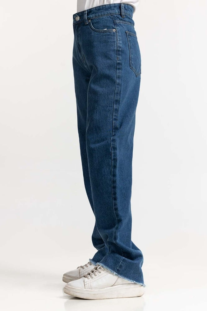 Dark Blue Basic Denim Jeans