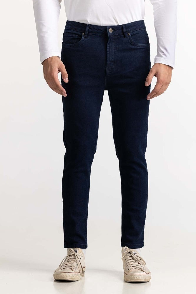 Dark Blue Basic Jeans