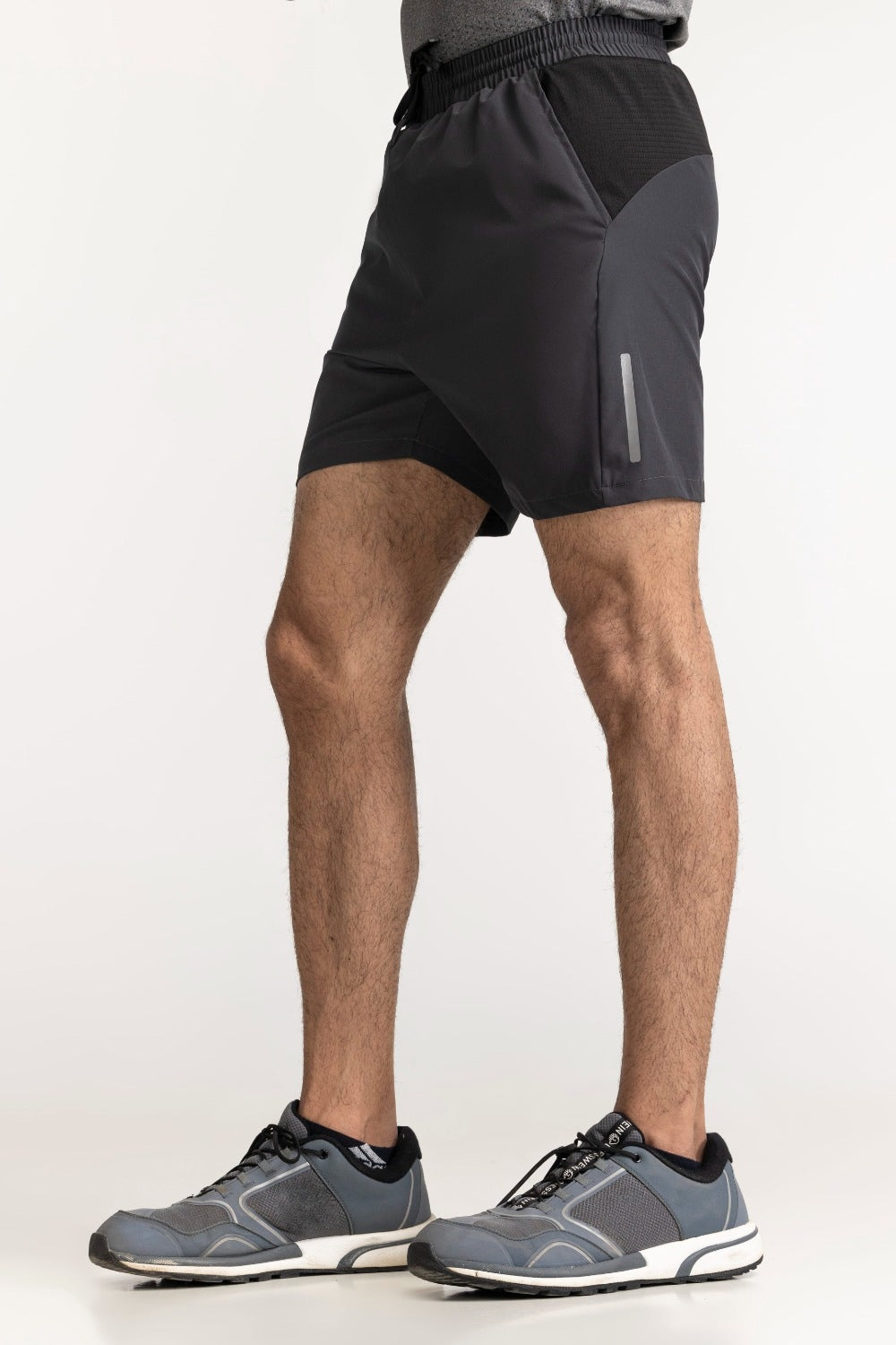 Dark Grey Textured Short