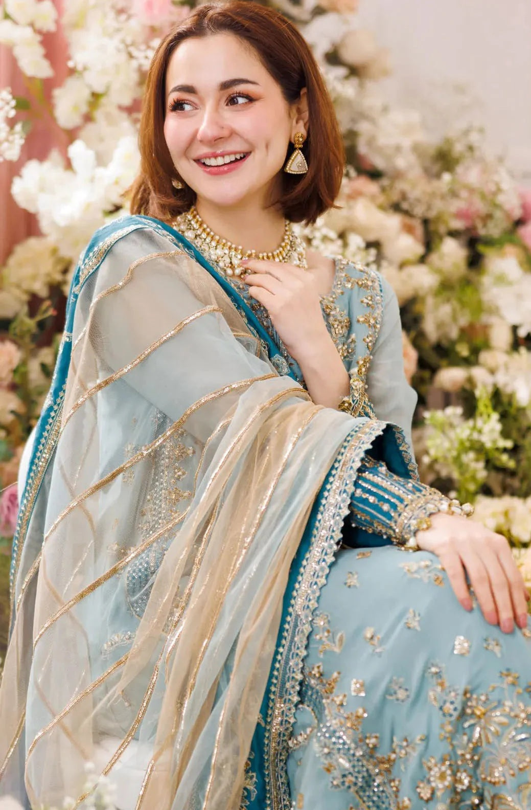 Charizma Dastan-E-Jashan DJ5-08 Embroidered Chiffon Unstitched / Stitched 3Pc Suit PA - 235