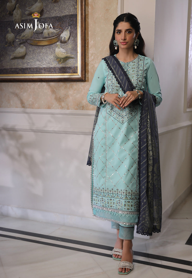 AJAI-18 EMBROIDERED CAMBRIC 3 PCS