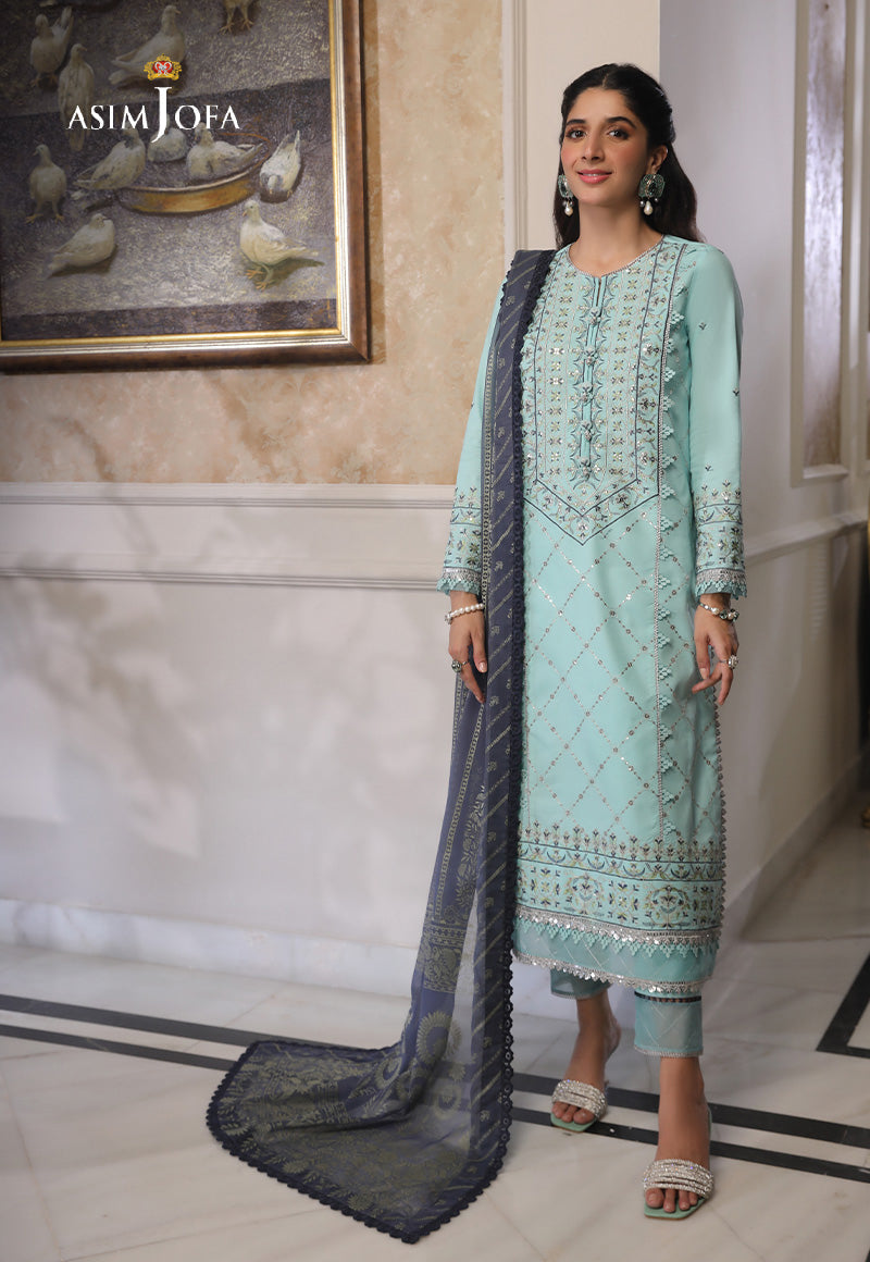 AJAI-18 EMBROIDERED CAMBRIC 3 PCS