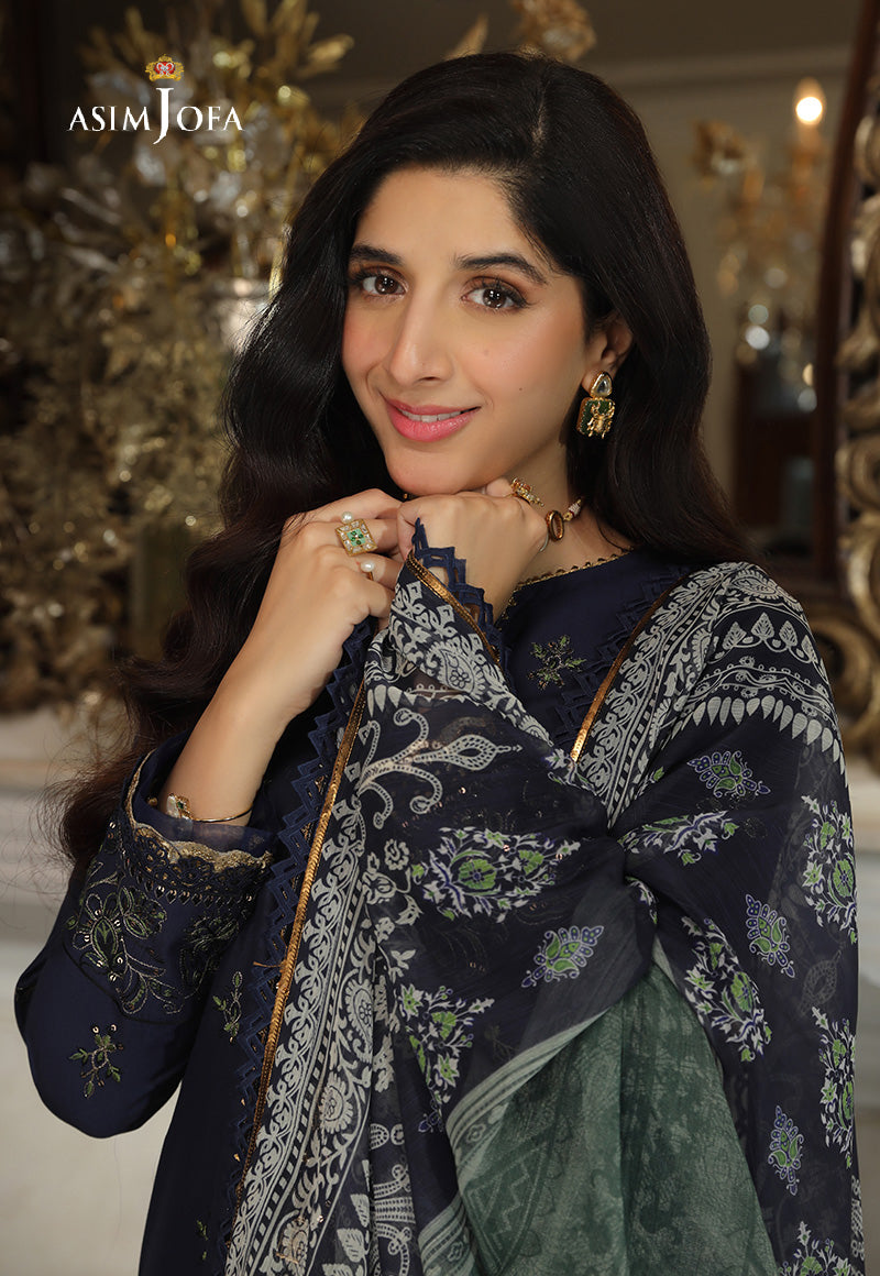 AJAI-34 EMBROIDERED CAMBRIC 2 PCS