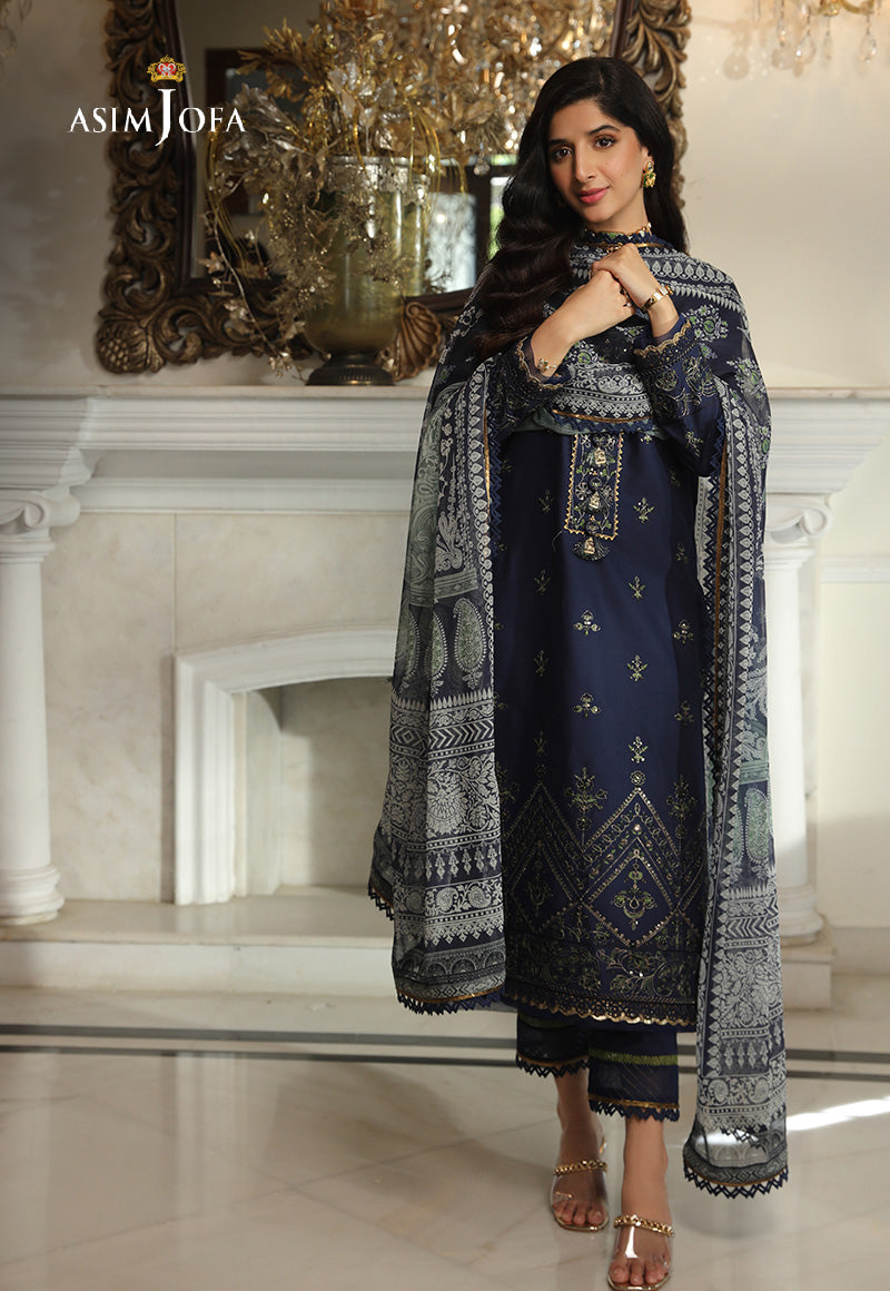 AJAI-34 EMBROIDERED CAMBRIC 2 PCS