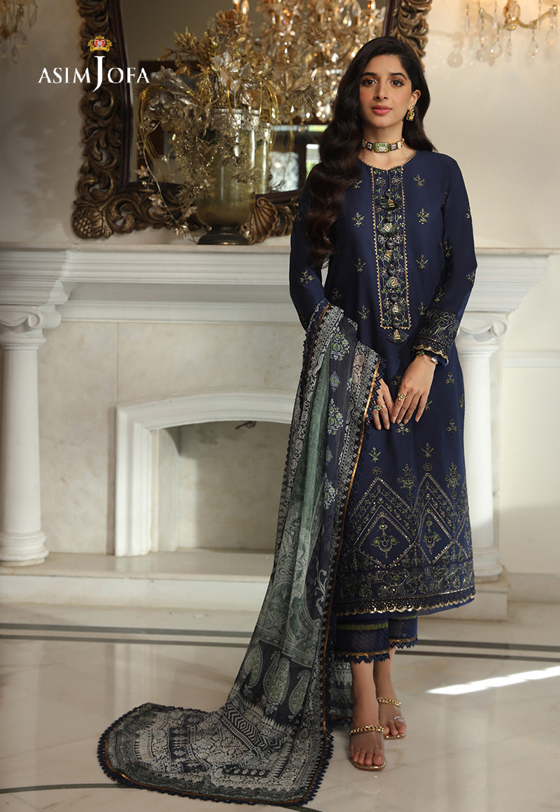 AJAI-34 EMBROIDERED CAMBRIC 2 PCS