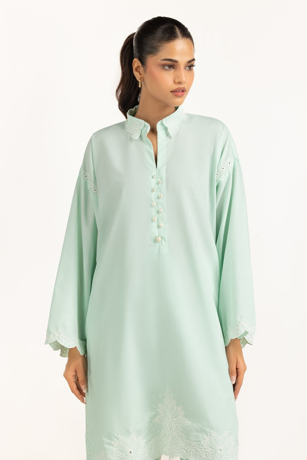 Dobby Embroidered Co-Ord Set