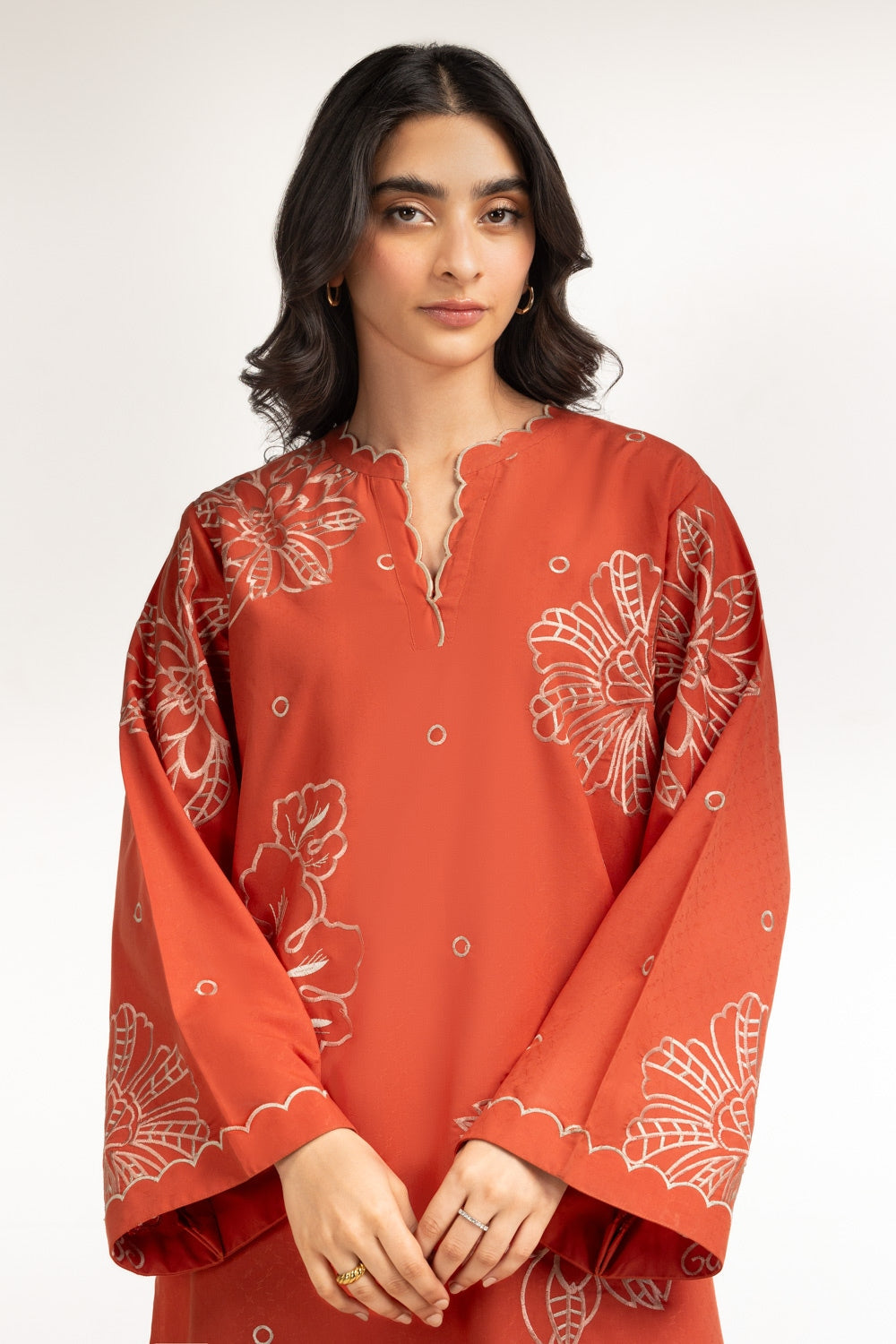 Dobby Embroidered Co-Ord Set