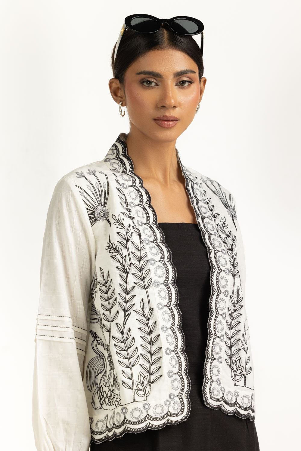 Dobby Embroidered Waist Coat