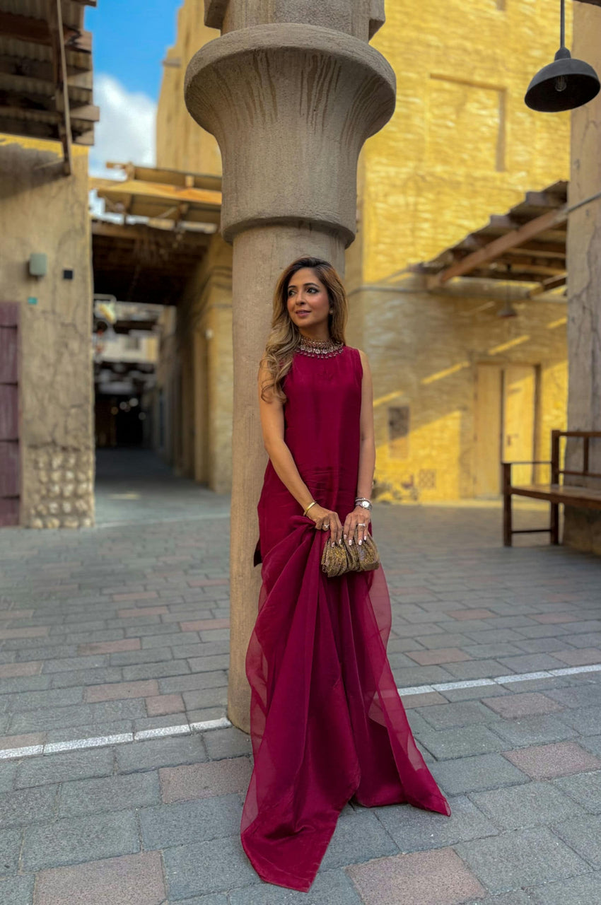 Burgundy Silk