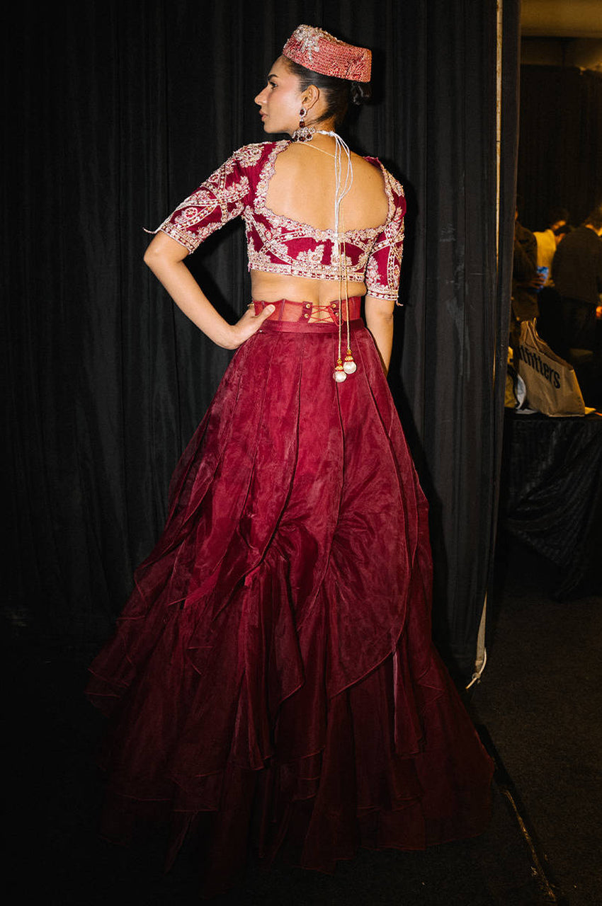 Red Ruffle Skirt - Exhibition