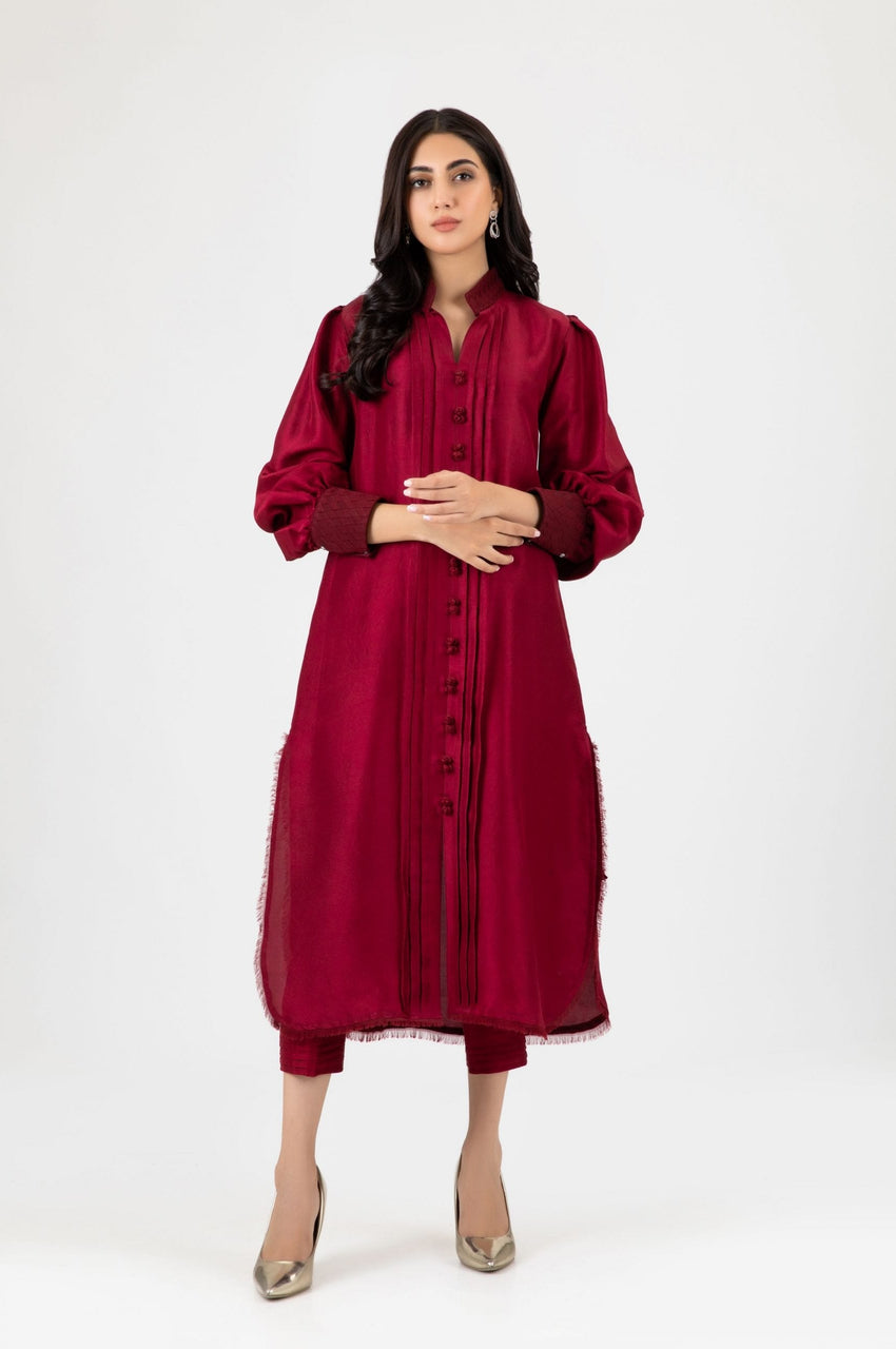 Maroon Silk