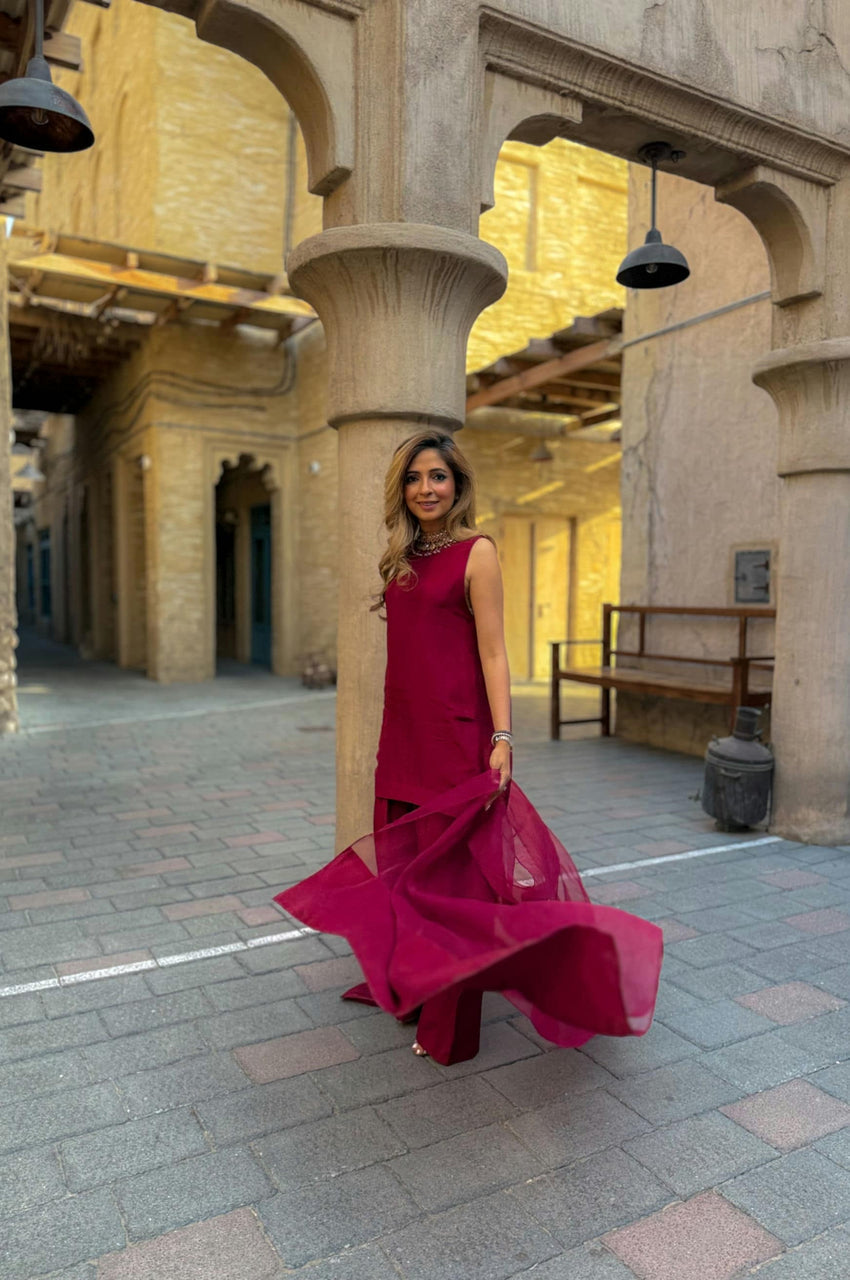 Burgundy Silk