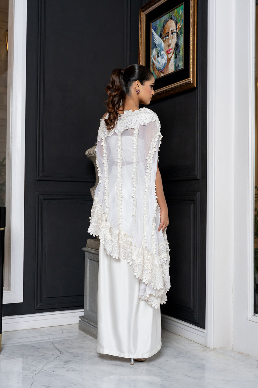 Nysa - White Tunic Cape