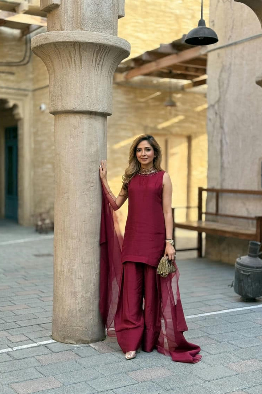 Burgundy Silk