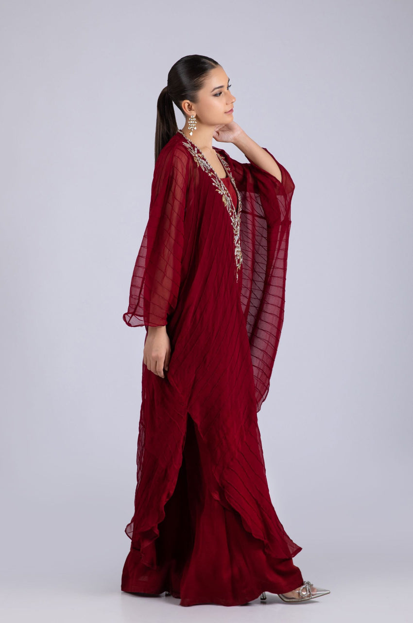 Signature Maroon Kaftan