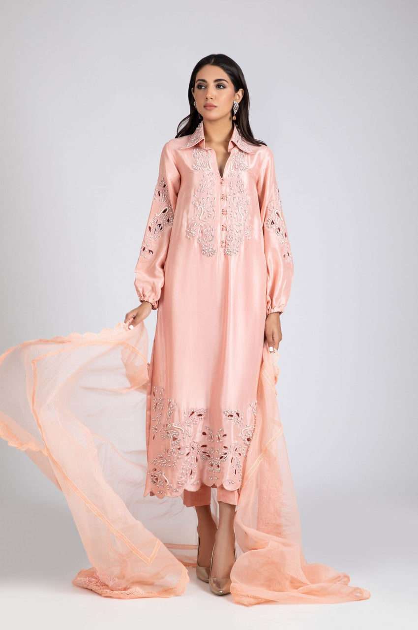 Coral Pink Silk