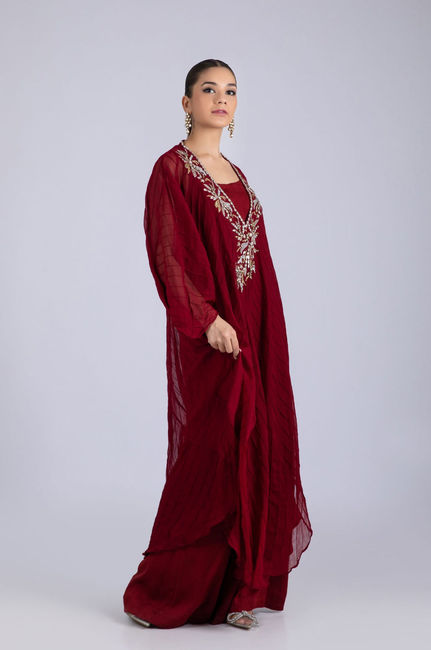 Signature Maroon Kaftan