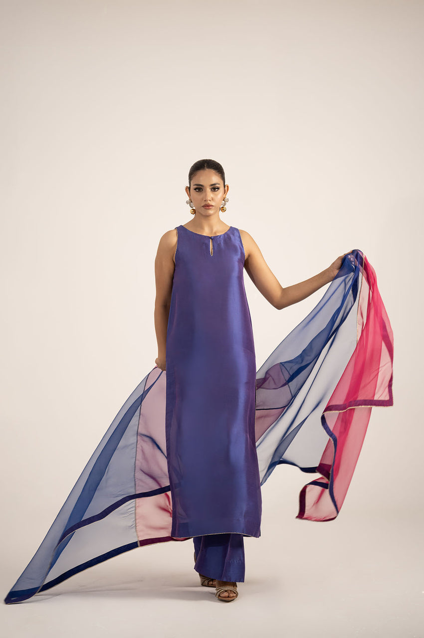 Violet Blue Silk