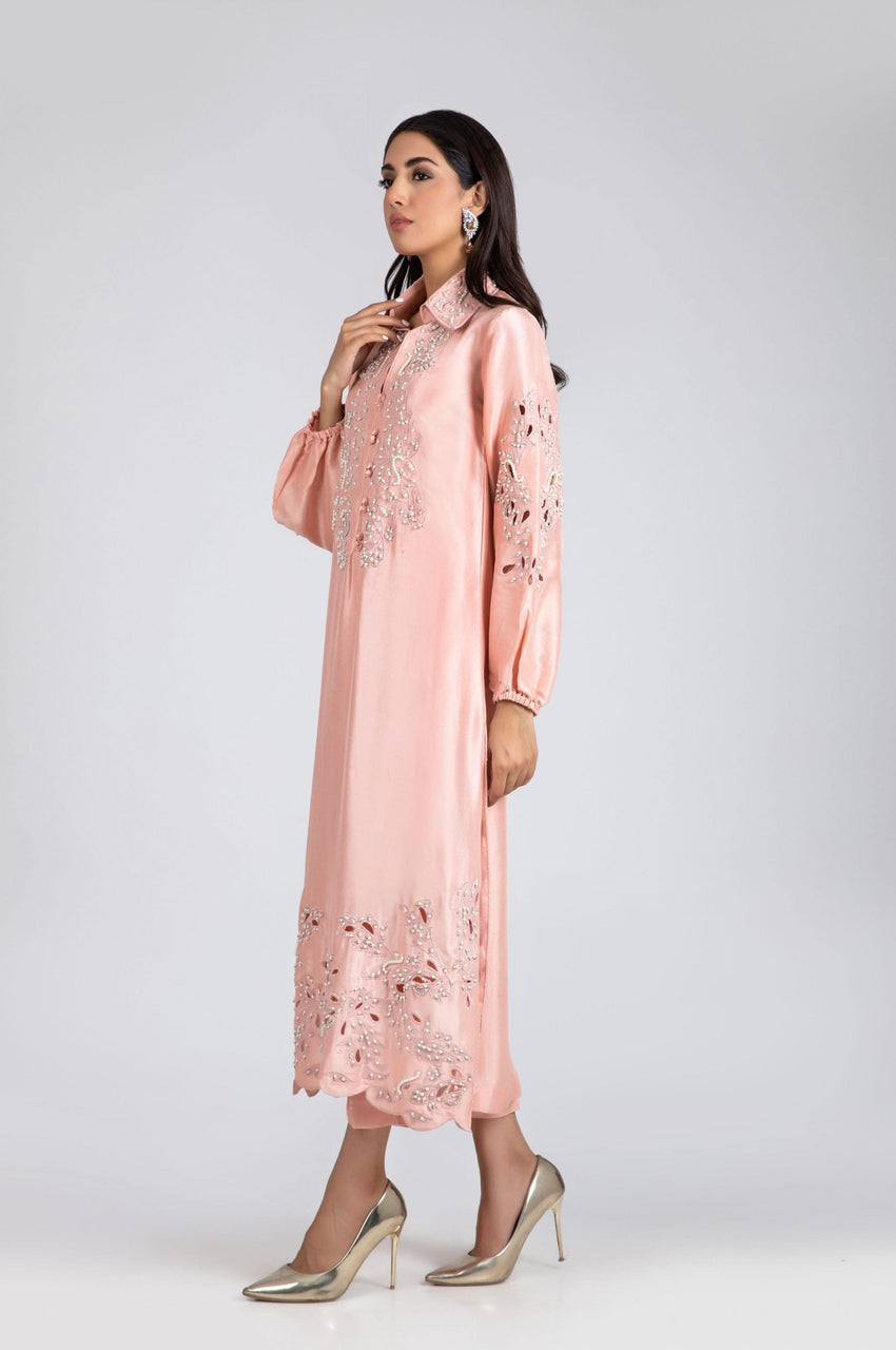 Coral Pink Silk