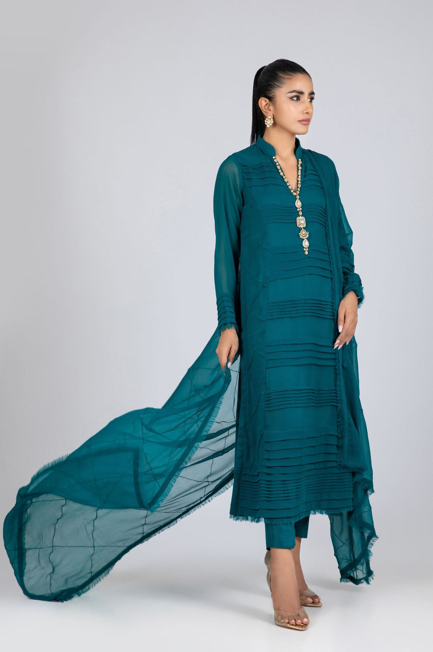 Pleated Emerald