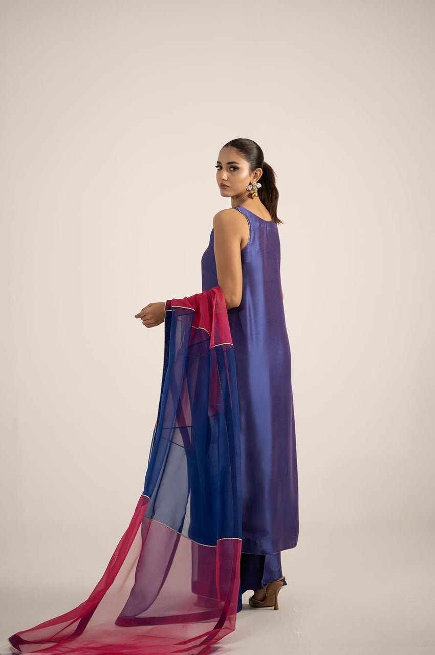 Violet Blue Silk