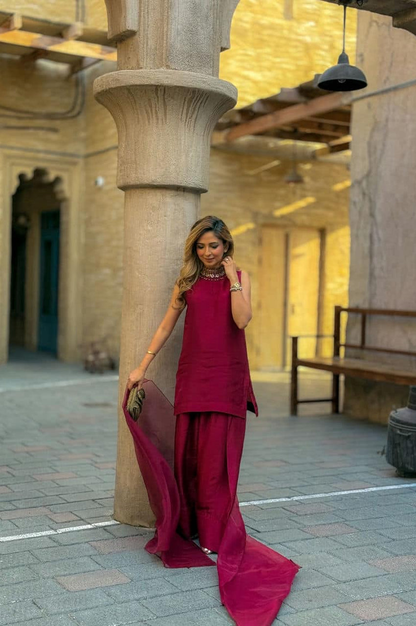 Burgundy Silk