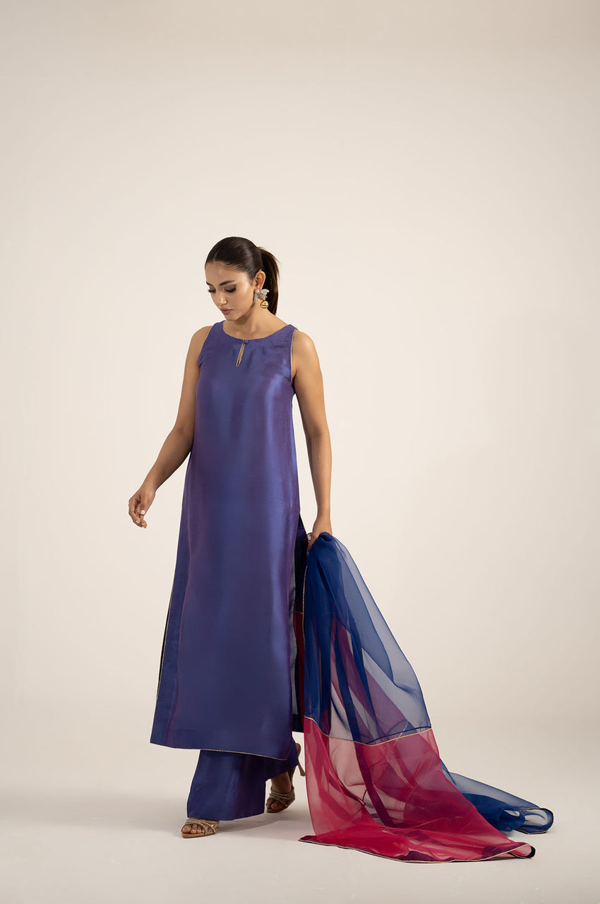 Violet Blue Silk