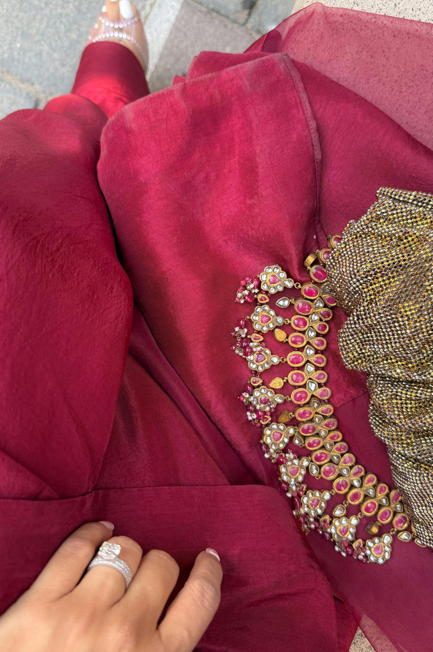Burgundy Silk