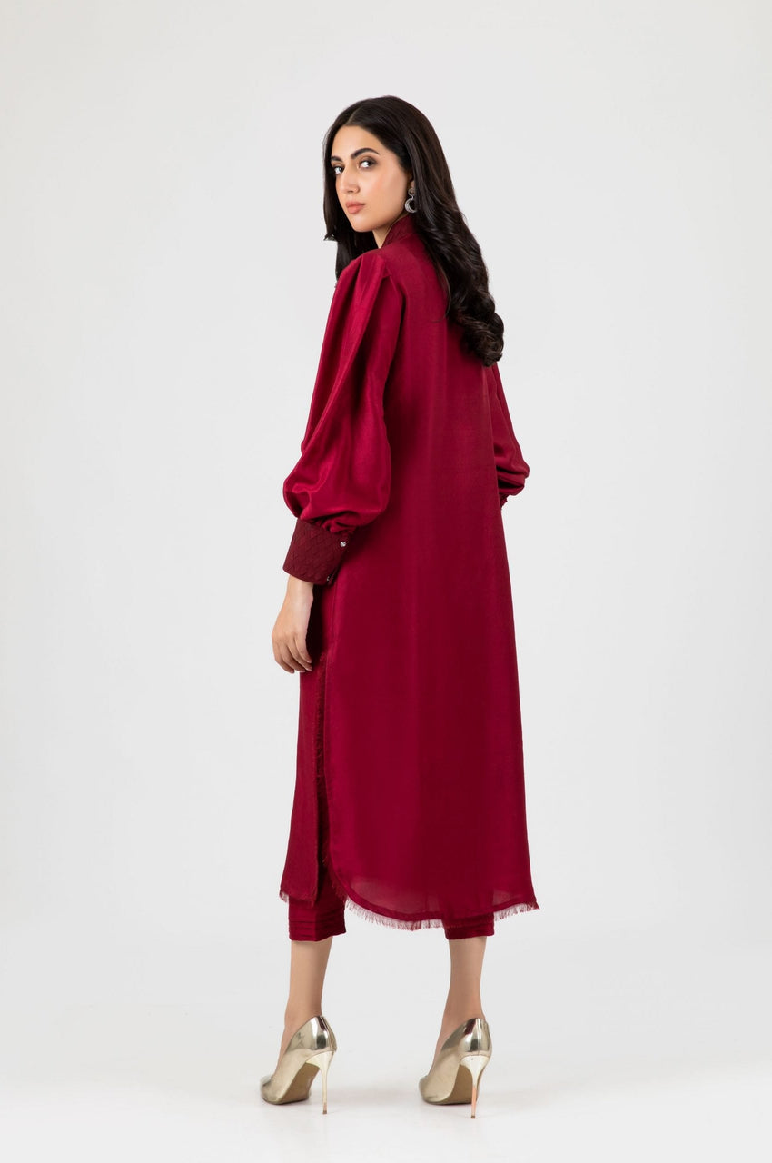 Maroon Silk
