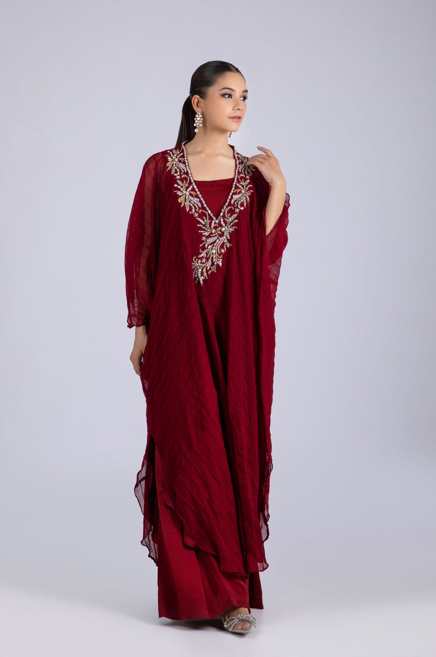 Signature Maroon Kaftan