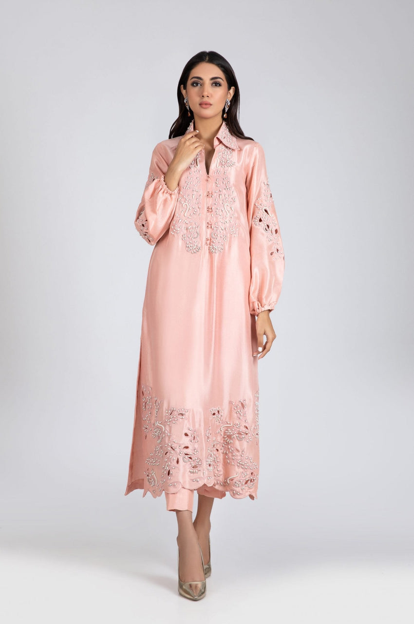 Coral Pink Silk