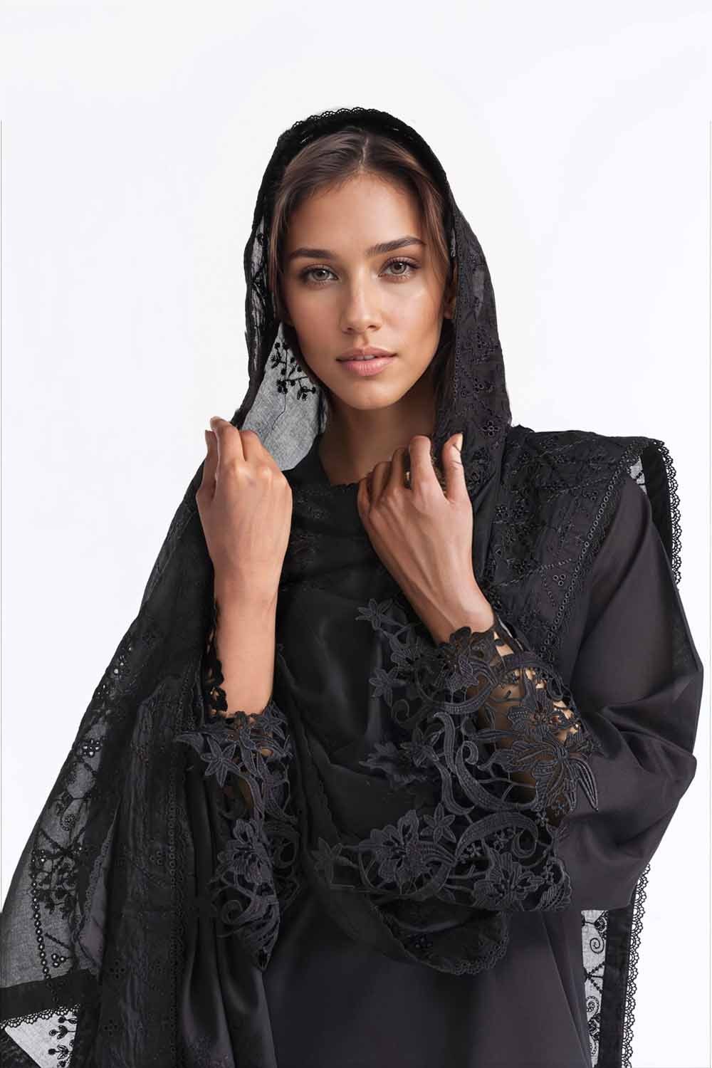 Embroidered Lawn Dupatta