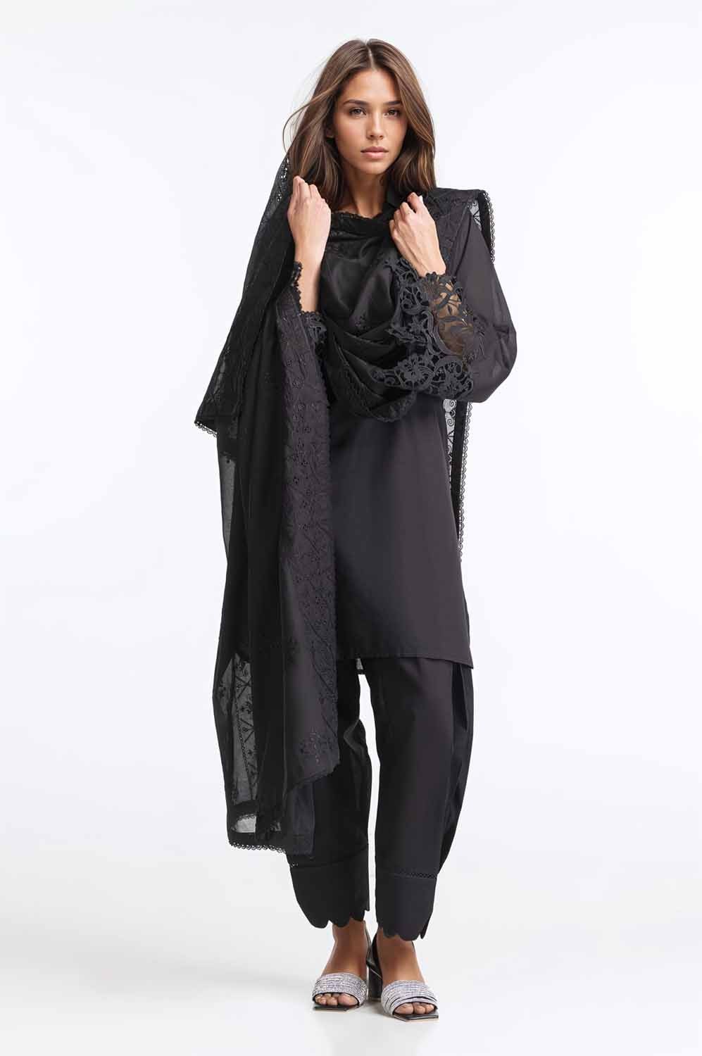 Embroidered Lawn Dupatta